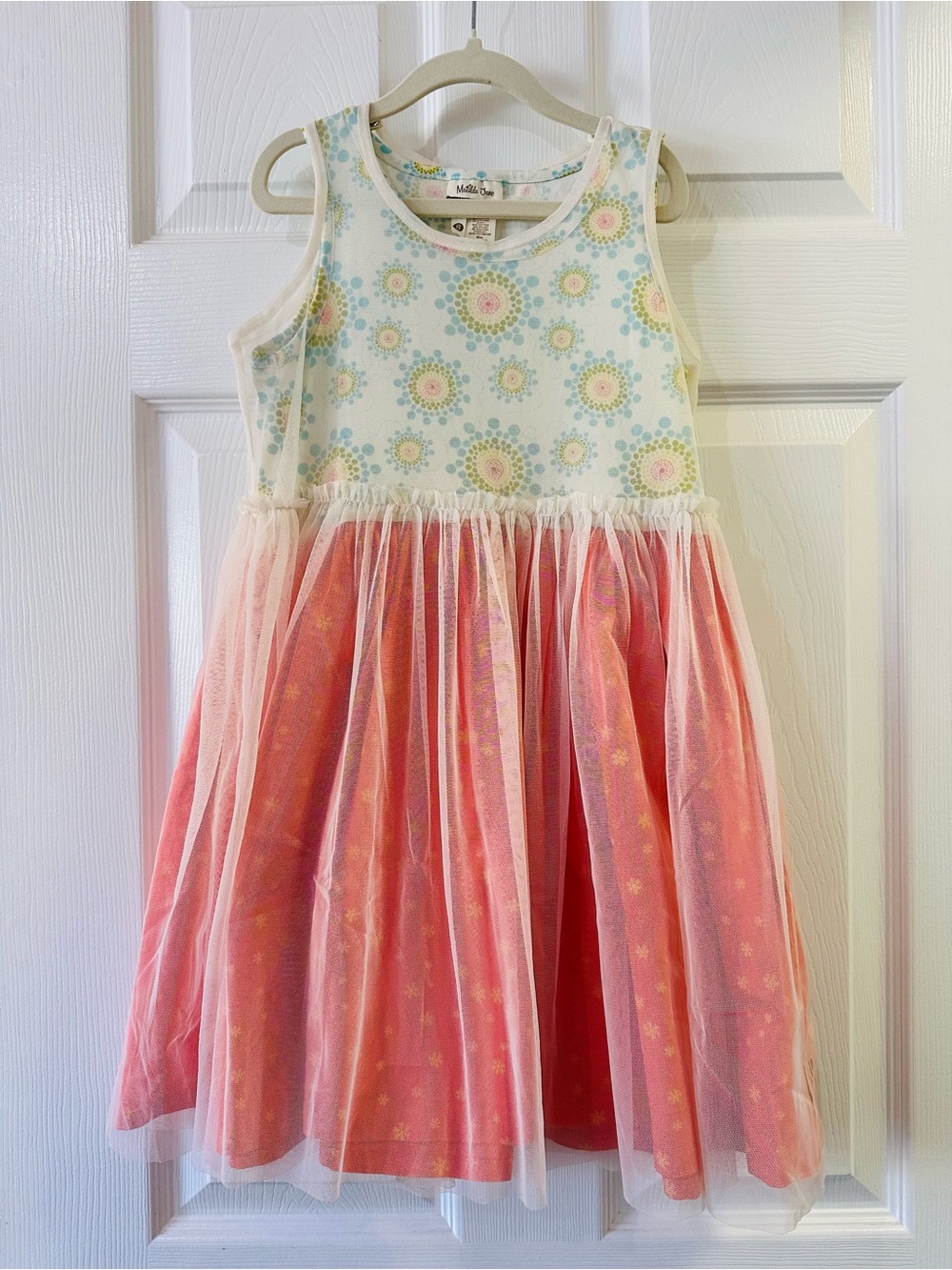 Matilda Jane Pink & Cream Floral Tulle Dress